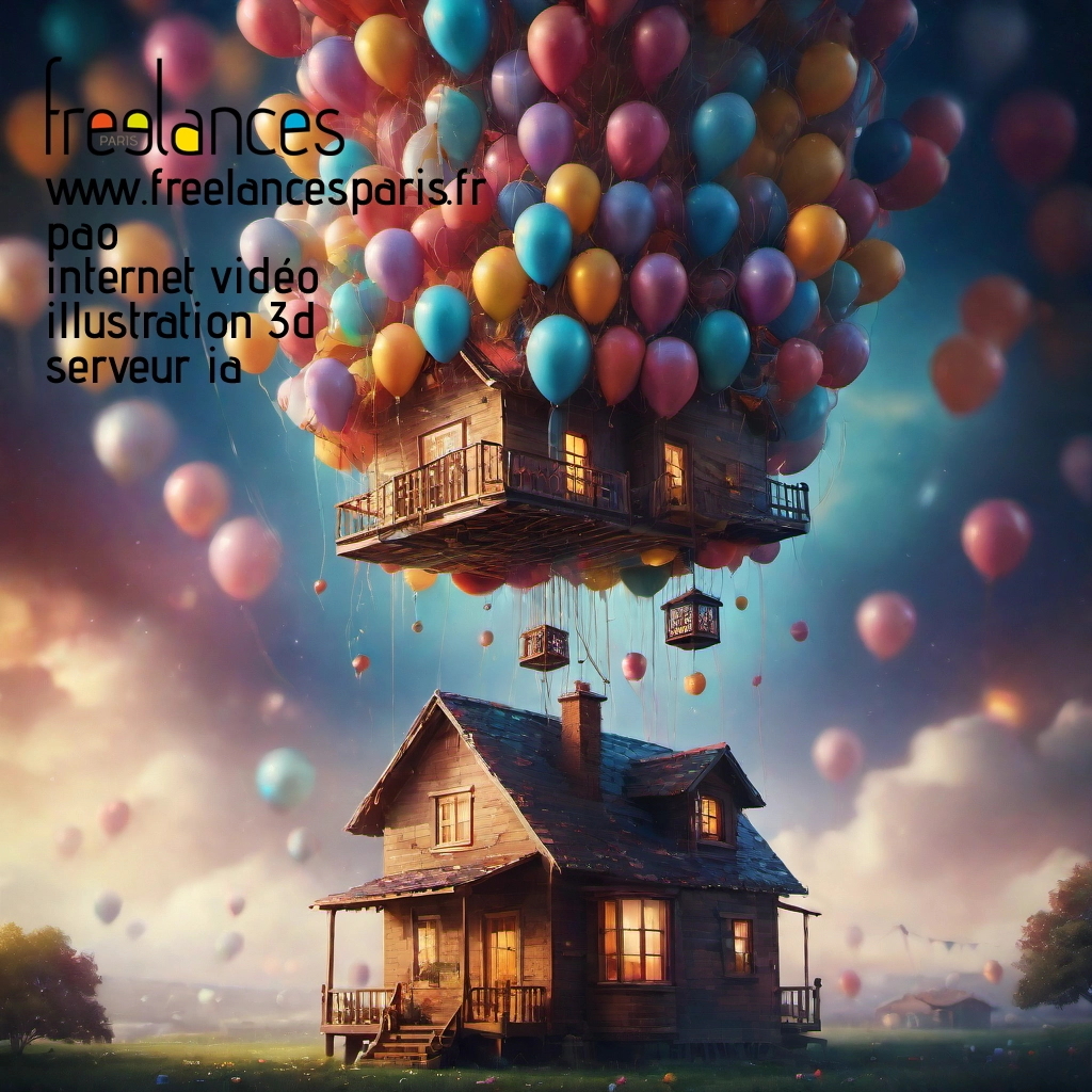 Pao mise en page internet vidéo illustration 3d serveur IA générative AI freelance paris studio de création magazines mq5oi8m0